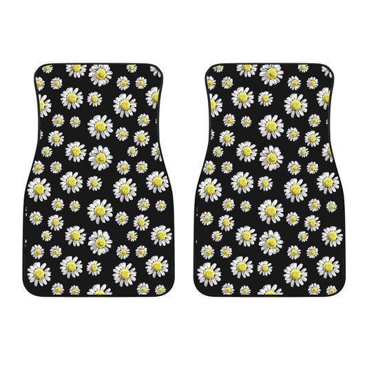 Daisy Pattern Print Design DS01 Car Floor Mats-JorJune