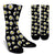 Daisy Pattern Print Design DS01 Crew Socks-JORJUNE.COM