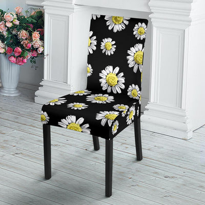 Daisy Pattern Print Design DS01 Dining Chair Slipcover-JORJUNE.COM