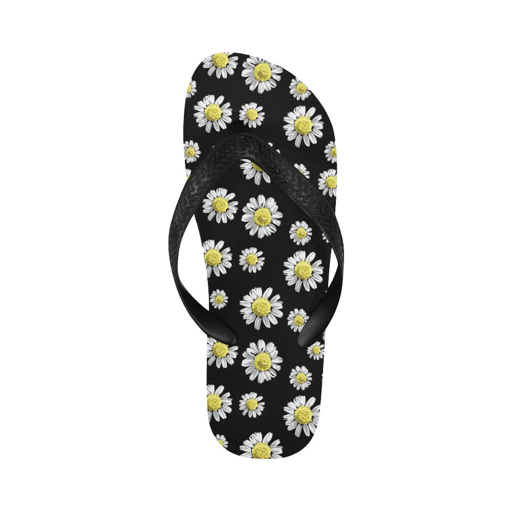 Daisy Pattern Print Design DS01 Flip Flops-JorJune
