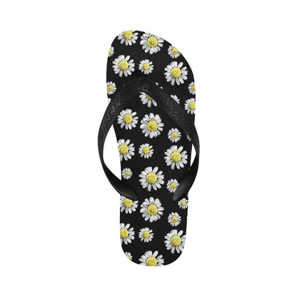 Daisy Pattern Print Design DS01 Flip Flops-JorJune