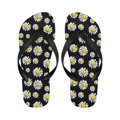 Daisy Pattern Print Design DS01 Flip Flops-JorJune