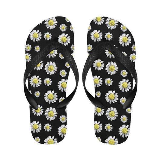Daisy Pattern Print Design DS01 Flip Flops-JorJune