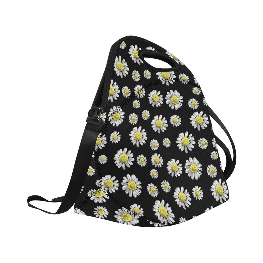 Daisy Pattern Print Design DS01 Neoprene Lunch Bag-JorJune