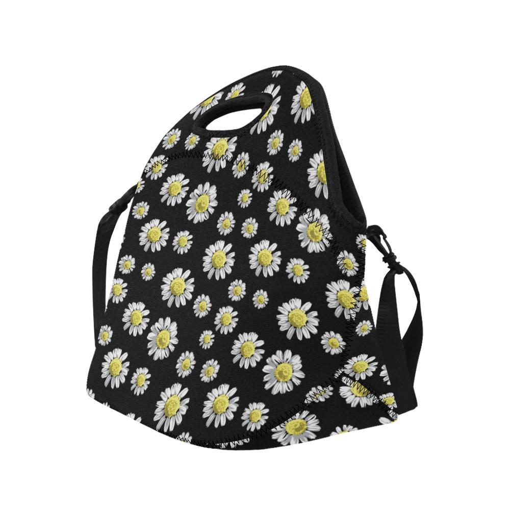Daisy Pattern Print Design DS01 Neoprene Lunch Bag-JorJune