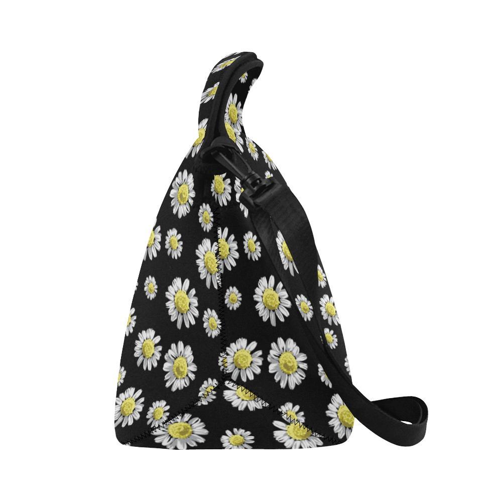 Daisy Pattern Print Design DS01 Neoprene Lunch Bag-JorJune