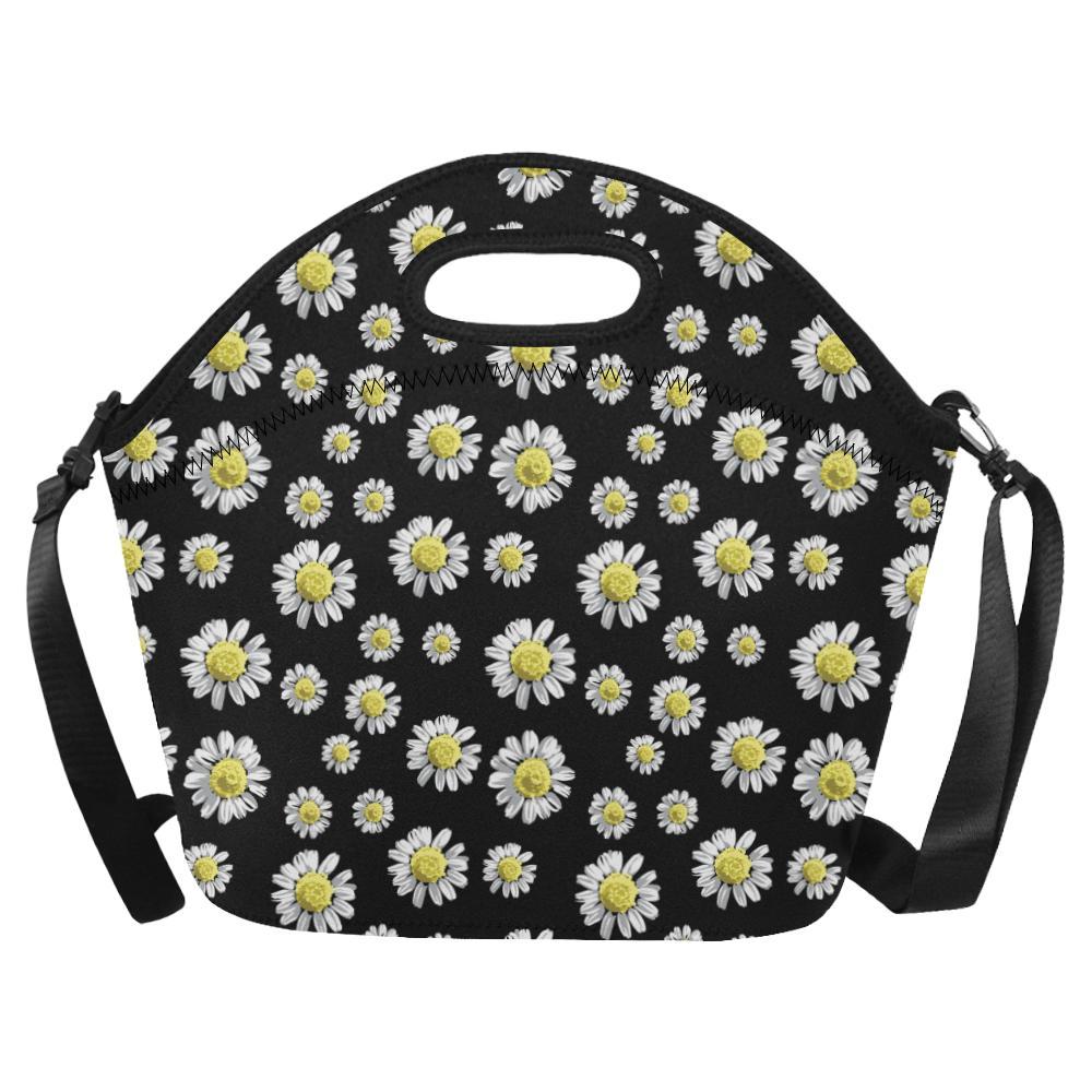 Daisy Pattern Print Design DS01 Neoprene Lunch Bag-JorJune