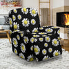 Daisy Pattern Print Design DS01 Recliner Slipcover-JORJUNE.COM