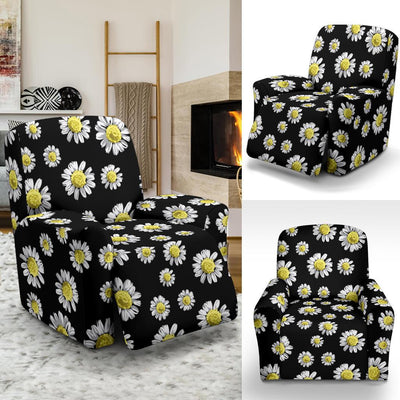 Daisy Pattern Print Design DS01 Recliner Slipcover-JORJUNE.COM