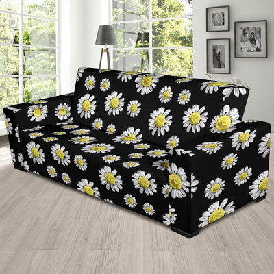 Daisy Pattern Print Design DS01 Sofa Slipcover-JORJUNE.COM