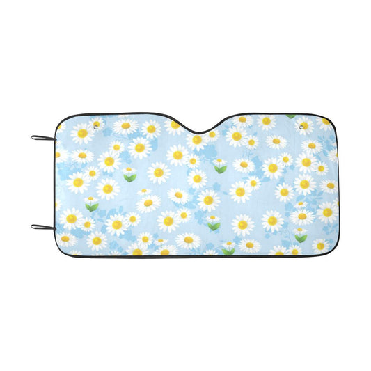 Daisy Pattern Print Design DS010 Car Sun Shade-JorJune