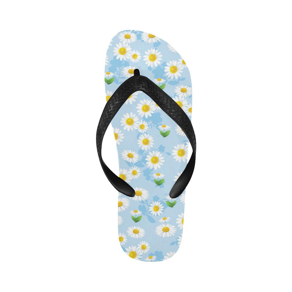 Daisy Pattern Print Design DS010 Flip Flops-JorJune