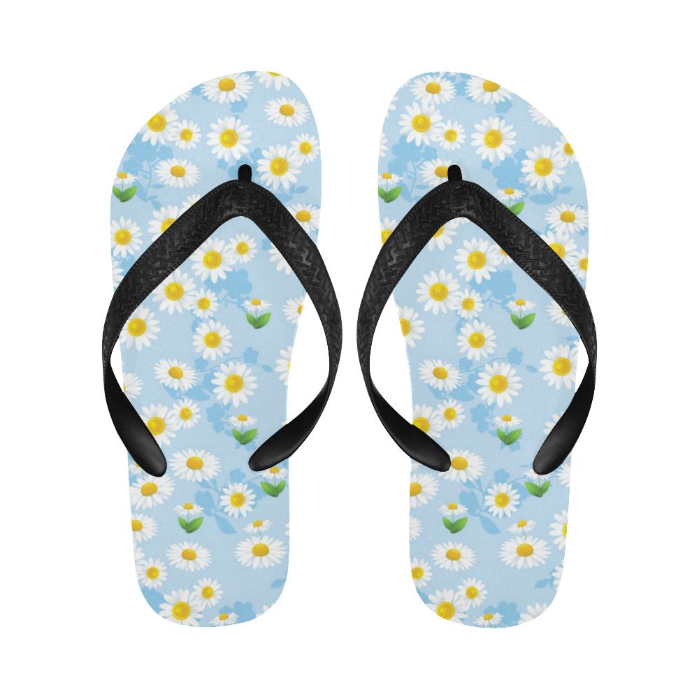 Daisy Pattern Print Design DS010 Flip Flops-JorJune