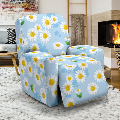 Daisy Pattern Print Design DS010 Recliner Slipcover-JORJUNE.COM