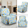 Daisy Pattern Print Design DS010 Recliner Slipcover-JORJUNE.COM