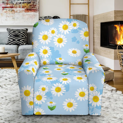 Daisy Pattern Print Design DS010 Recliner Slipcover-JORJUNE.COM