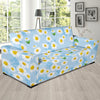 Daisy Pattern Print Design DS010 Sofa Slipcover-JORJUNE.COM