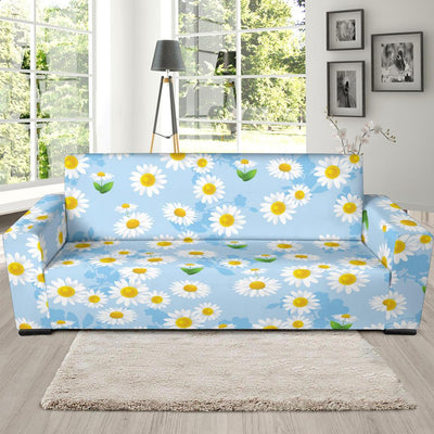 Daisy Pattern Print Design DS010 Sofa Slipcover-JORJUNE.COM