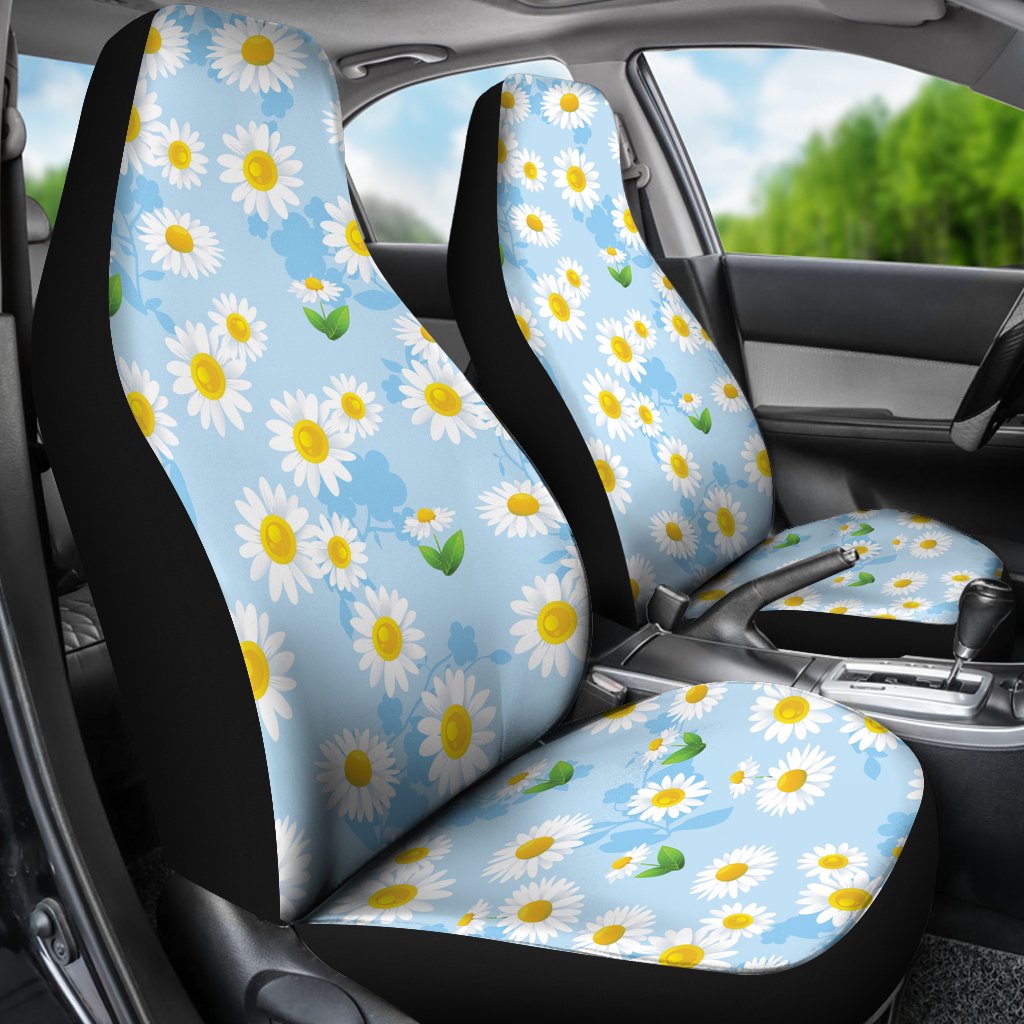 Daisy Pattern Print Design DS010 Universal Fit Car Seat Covers