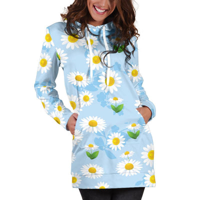 Daisy Pattern Print Design DS010 Women Hoodie Dress