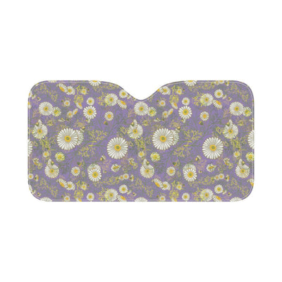 Daisy Pattern Print Design DS011 Car Sun Shade-JorJune