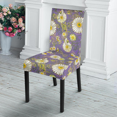 Daisy Pattern Print Design DS011 Dining Chair Slipcover-JORJUNE.COM