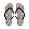 Daisy Pattern Print Design DS011 Flip Flops-JorJune