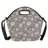 Daisy Pattern Print Design DS011 Neoprene Lunch Bag-JorJune