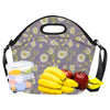 Daisy Pattern Print Design DS011 Neoprene Lunch Bag-JorJune