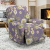 Daisy Pattern Print Design DS011 Recliner Slipcover-JORJUNE.COM