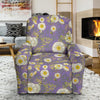 Daisy Pattern Print Design DS011 Recliner Slipcover-JORJUNE.COM