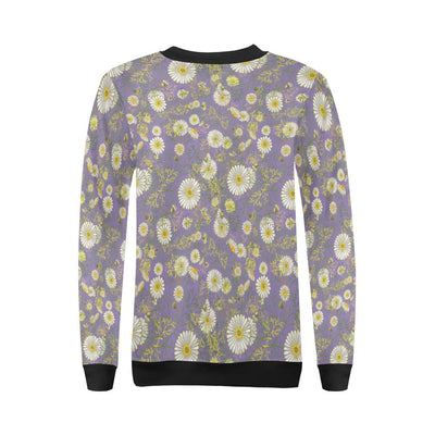 Daisy Pattern Print Design DS011 Women Long Sleeve Sweatshirt-JorJune