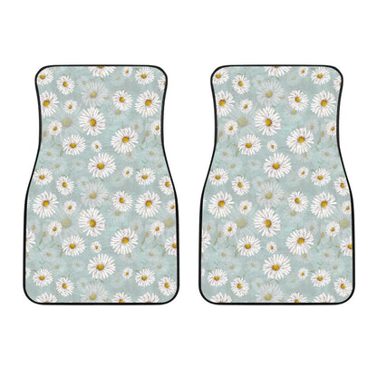 Daisy Pattern Print Design DS012 Car Floor Mats-JorJune
