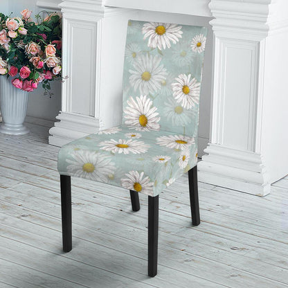 Daisy Pattern Print Design DS012 Dining Chair Slipcover-JORJUNE.COM