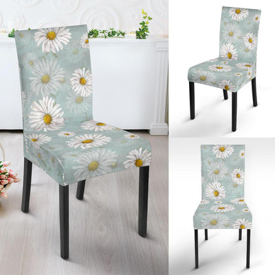 Daisy Pattern Print Design DS012 Dining Chair Slipcover-JORJUNE.COM