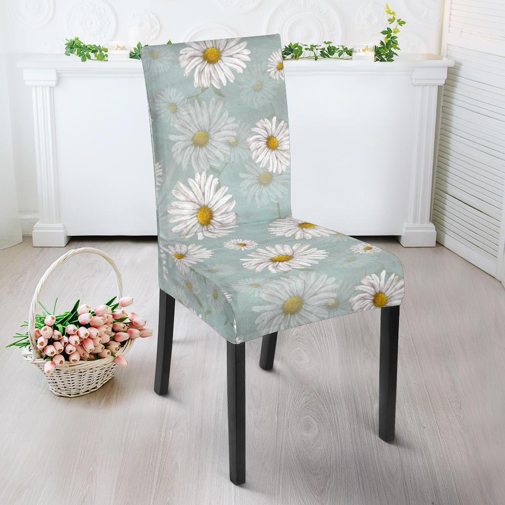 Daisy Pattern Print Design DS012 Dining Chair Slipcover-JORJUNE.COM