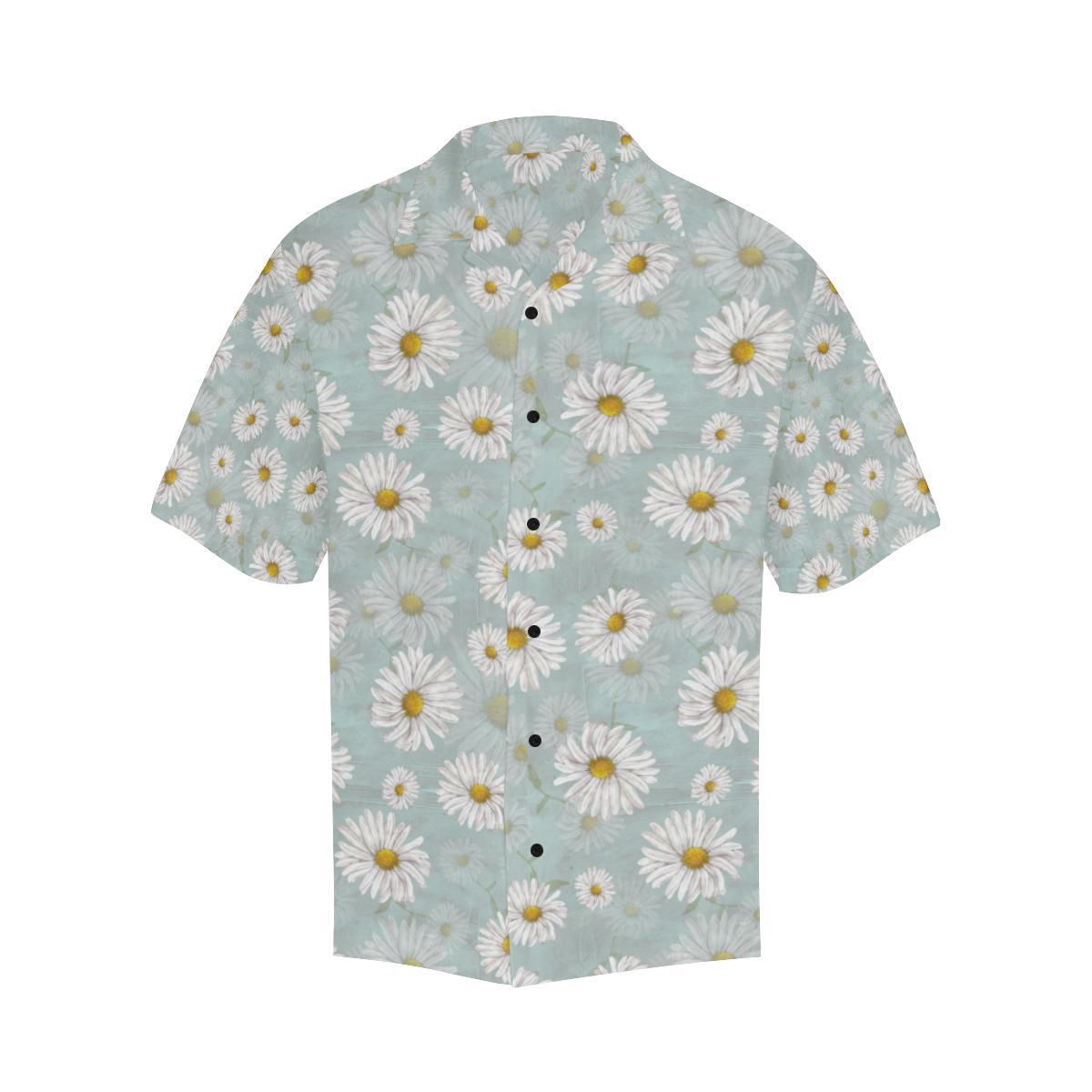 Daisy Pattern Print Design DS012 Men Hawaiian Shirt-JorJune