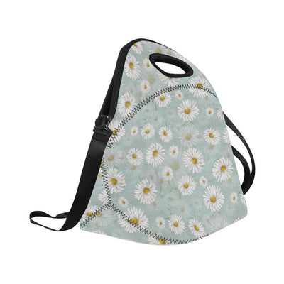 Daisy Pattern Print Design DS012 Neoprene Lunch Bag-JorJune