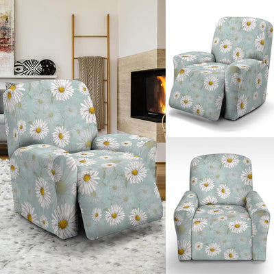 Daisy Pattern Print Design DS012 Recliner Slipcover-JORJUNE.COM