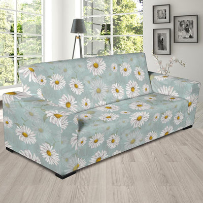 Daisy Pattern Print Design DS012 Sofa Slipcover-JORJUNE.COM