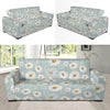 Daisy Pattern Print Design DS012 Sofa Slipcover-JORJUNE.COM