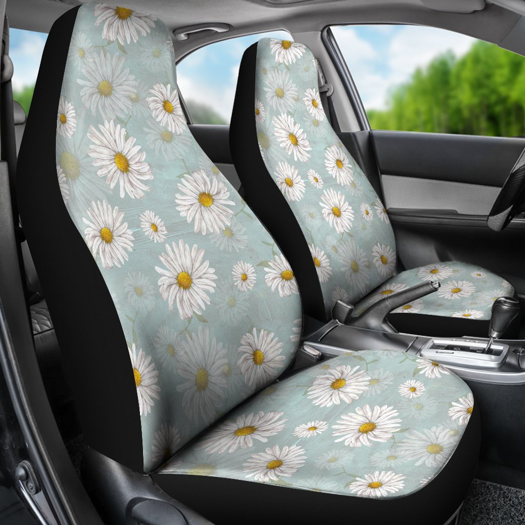 Daisy Pattern Print Design DS012 Universal Fit Car Seat Covers