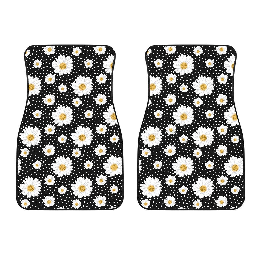 Daisy Pattern Print Design DS02 Car Floor Mats-JorJune