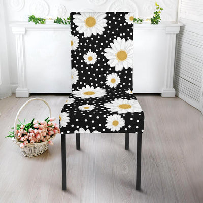 Daisy Pattern Print Design DS02 Dining Chair Slipcover-JORJUNE.COM