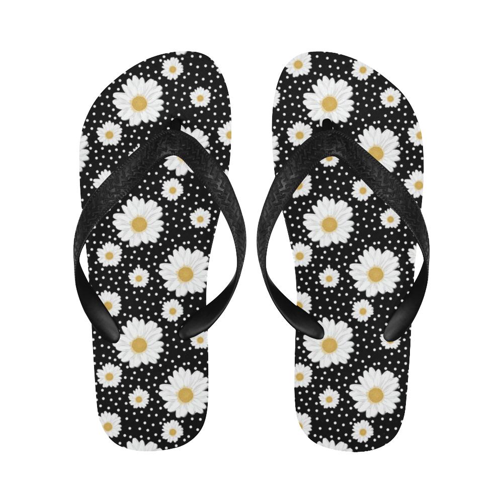 Daisy Pattern Print Design DS02 Flip Flops-JorJune