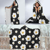 Daisy Pattern Print Design DS02 Hooded Blanket-JORJUNE.COM