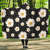 Daisy Pattern Print Design DS02 Hooded Blanket-JORJUNE.COM