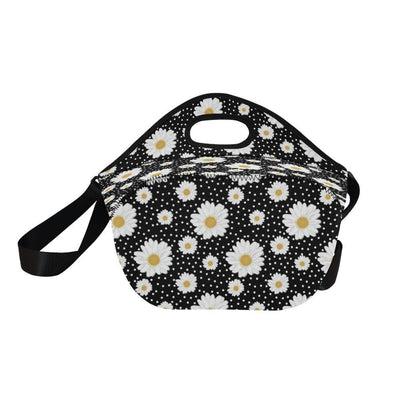 Daisy Pattern Print Design DS02 Neoprene Lunch Bag-JorJune