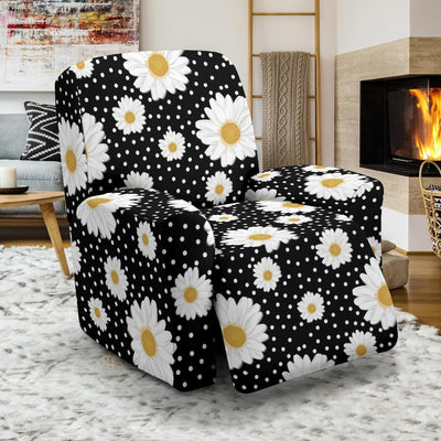 Daisy Pattern Print Design DS02 Recliner Slipcover-JORJUNE.COM