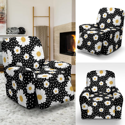 Daisy Pattern Print Design DS02 Recliner Slipcover-JORJUNE.COM